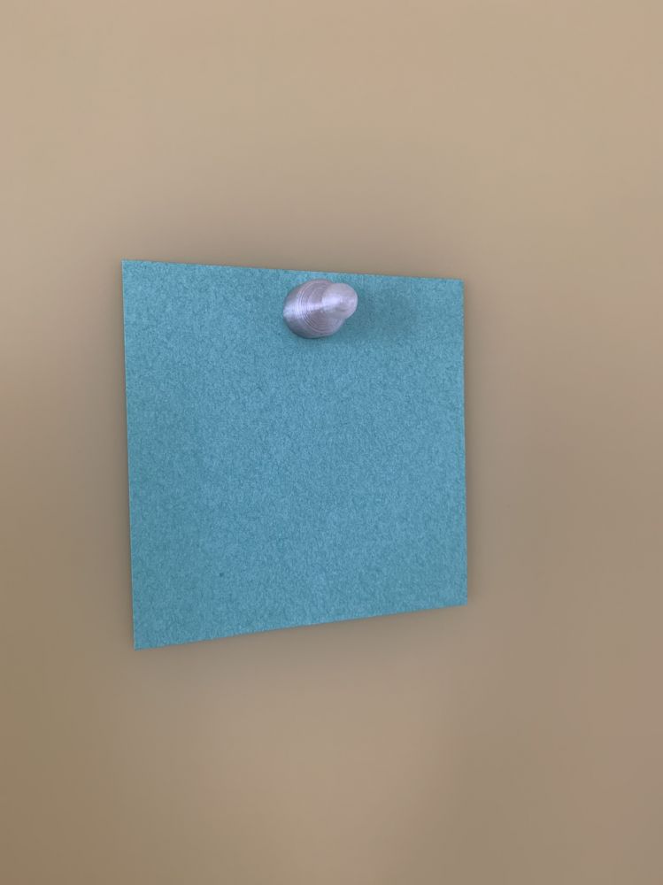 пешка 12х23 мм для стеклянной доски на бумажке